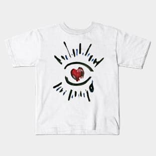 Florence Welch Third Eye Art Doodle Kids T-Shirt